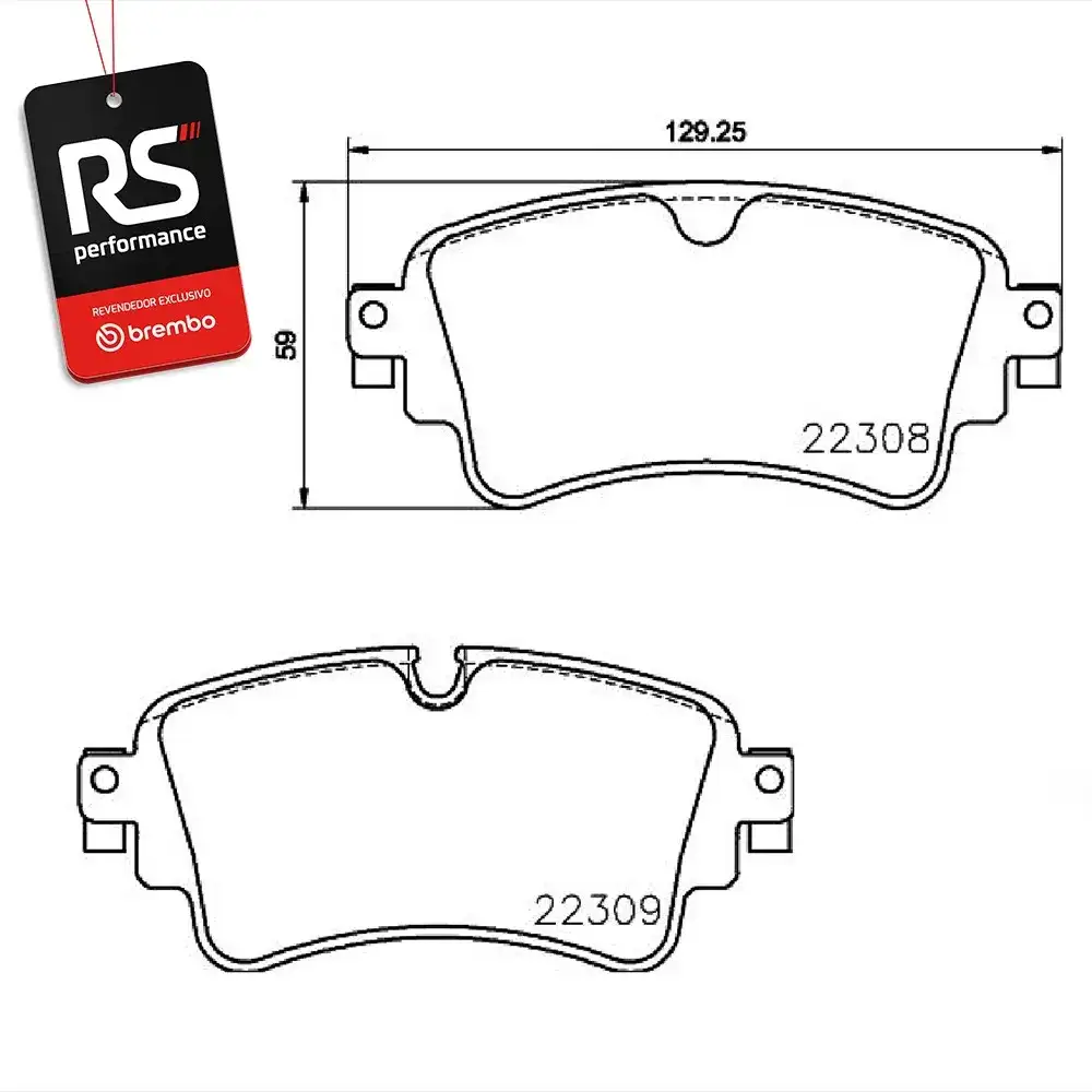 Pastilha De Freio Audi A4/a5/a8, Rs E Q 2012 Em Diante