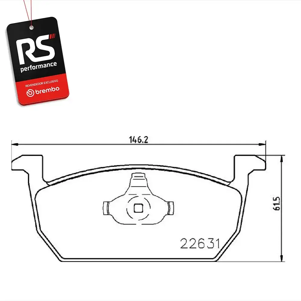 Pastilha De Freio Volkswagen Polo / Virtus / Nivus / T-cross