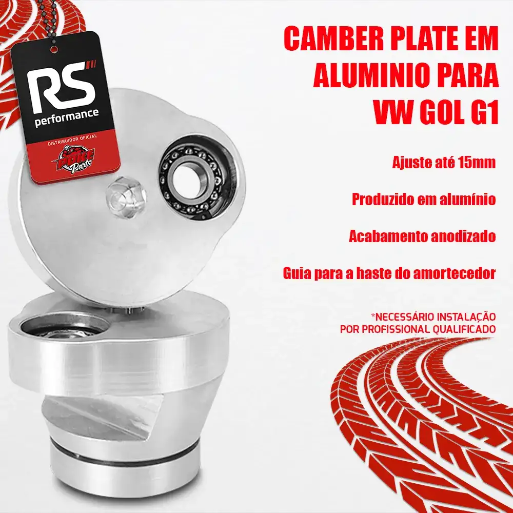 Camber Plate Grande Alumínio Vw Gol G1/g2/g3/g4/derivados
