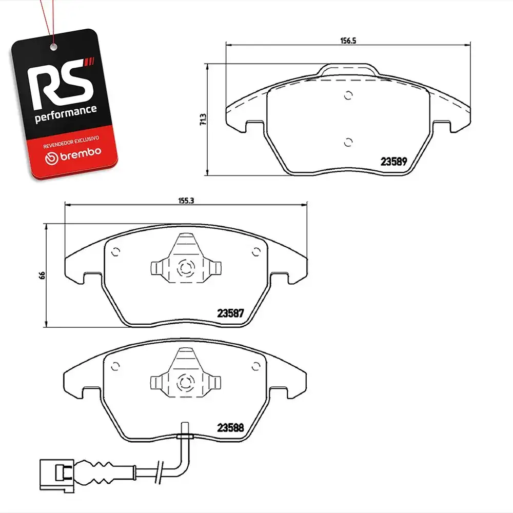 Pastilha De Freio Audi A1 E A3 2011 Em Diante