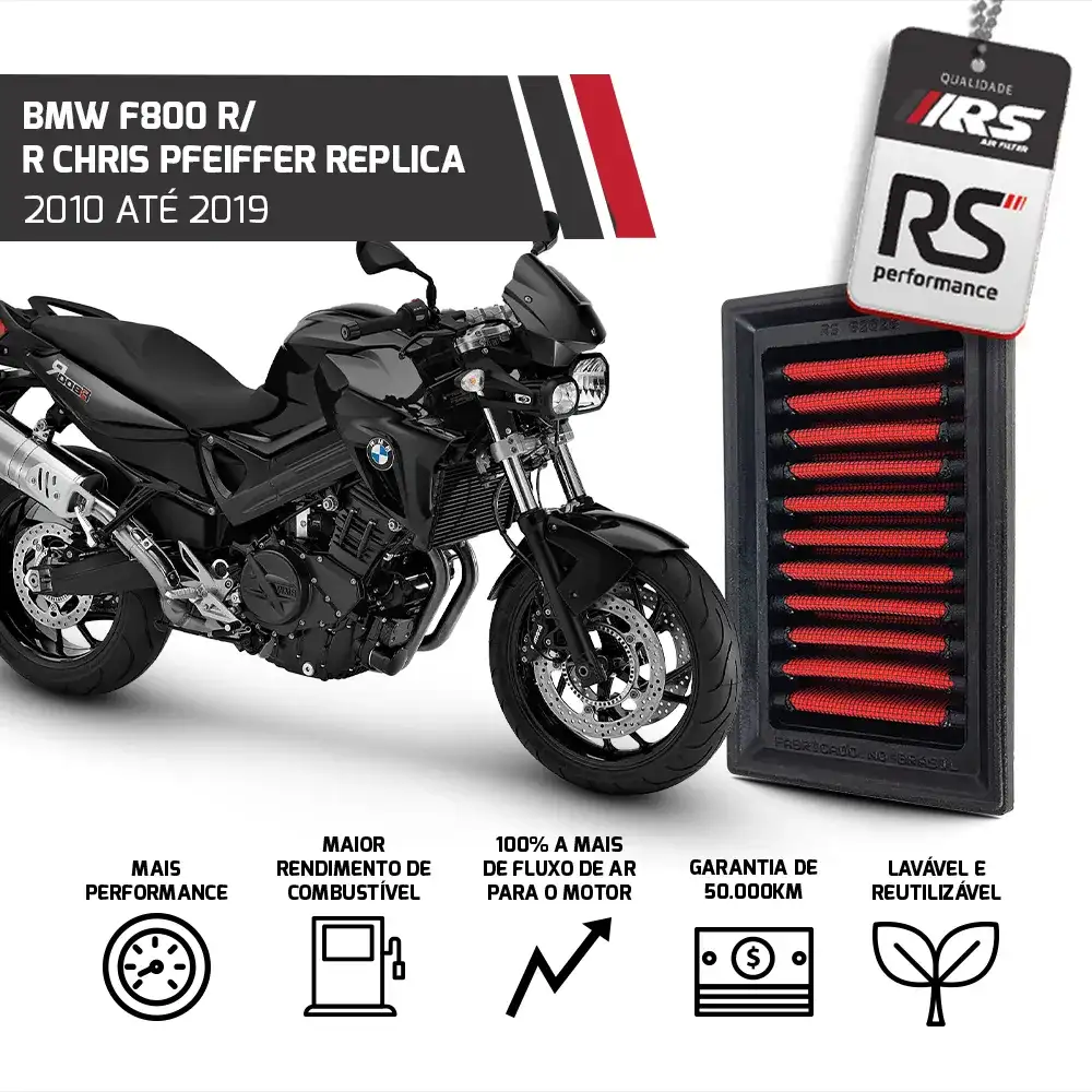 Filtro Esportivo Inbox Bmw R1200 1000 Cc 1997 Até 2014