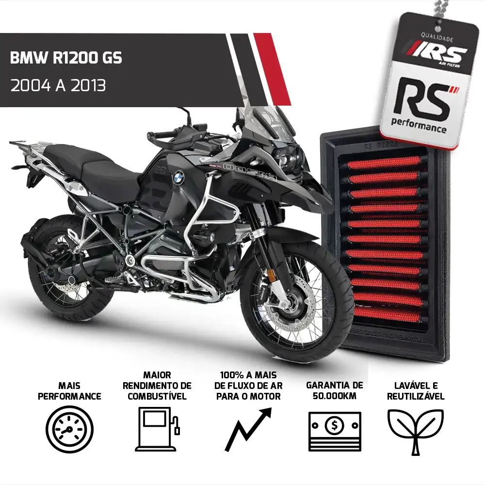 Filtro Esportivo Inbox Bmw R1200 1000 Cc 1997 Até 2014