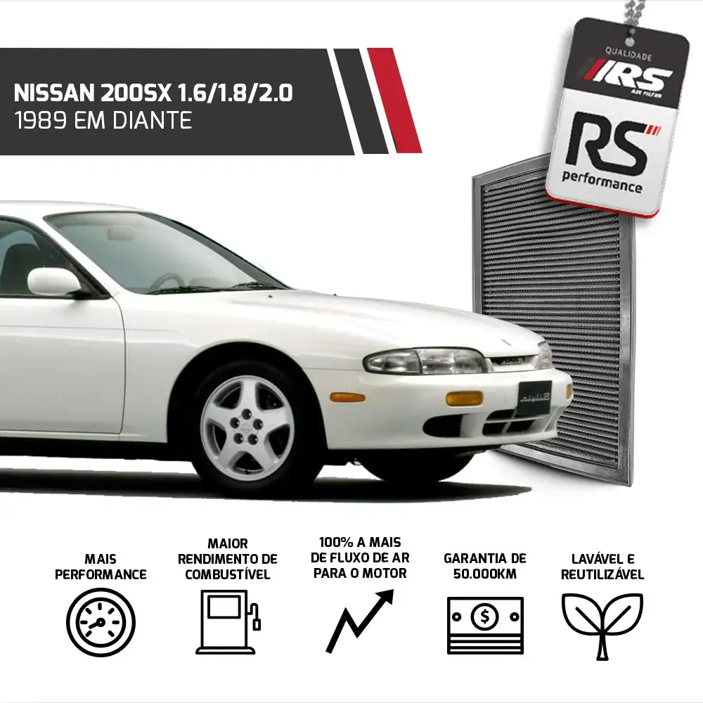 Filtro De Ar Esportivo Inbox P/ Carros Nissan 1989 - 2015