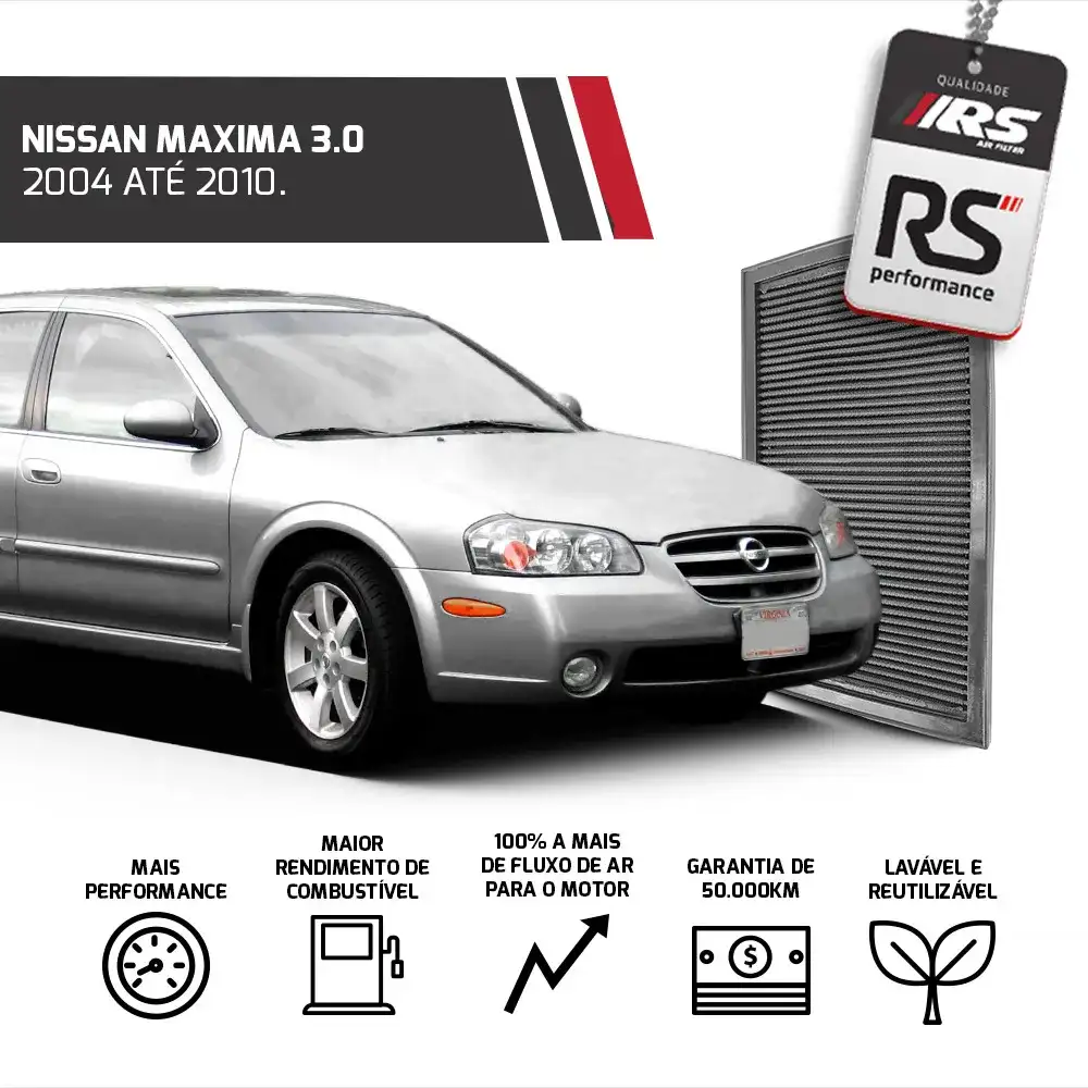Filtro De Ar Esportivo Inbox P/ Carros Nissan 1989 - 2015