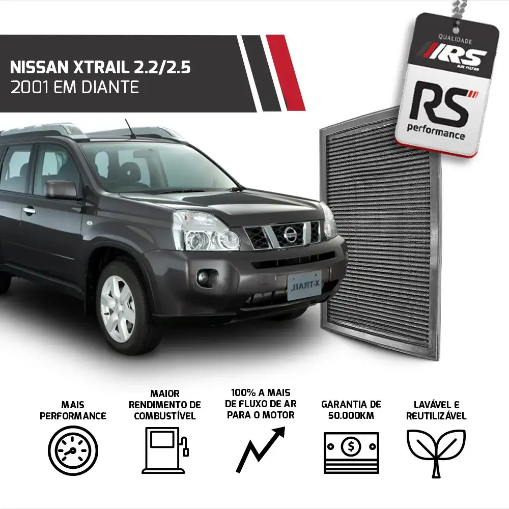 Filtro De Ar Esportivo Inbox P/ Carros Nissan 1989 - 2015