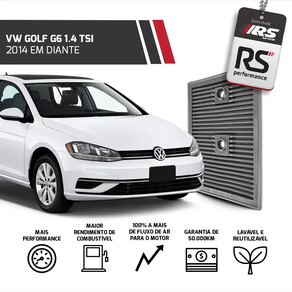 Filtro Esportivo Inbox Vw/audi 1.4 Tsi/tfsi 2014 Em Diante