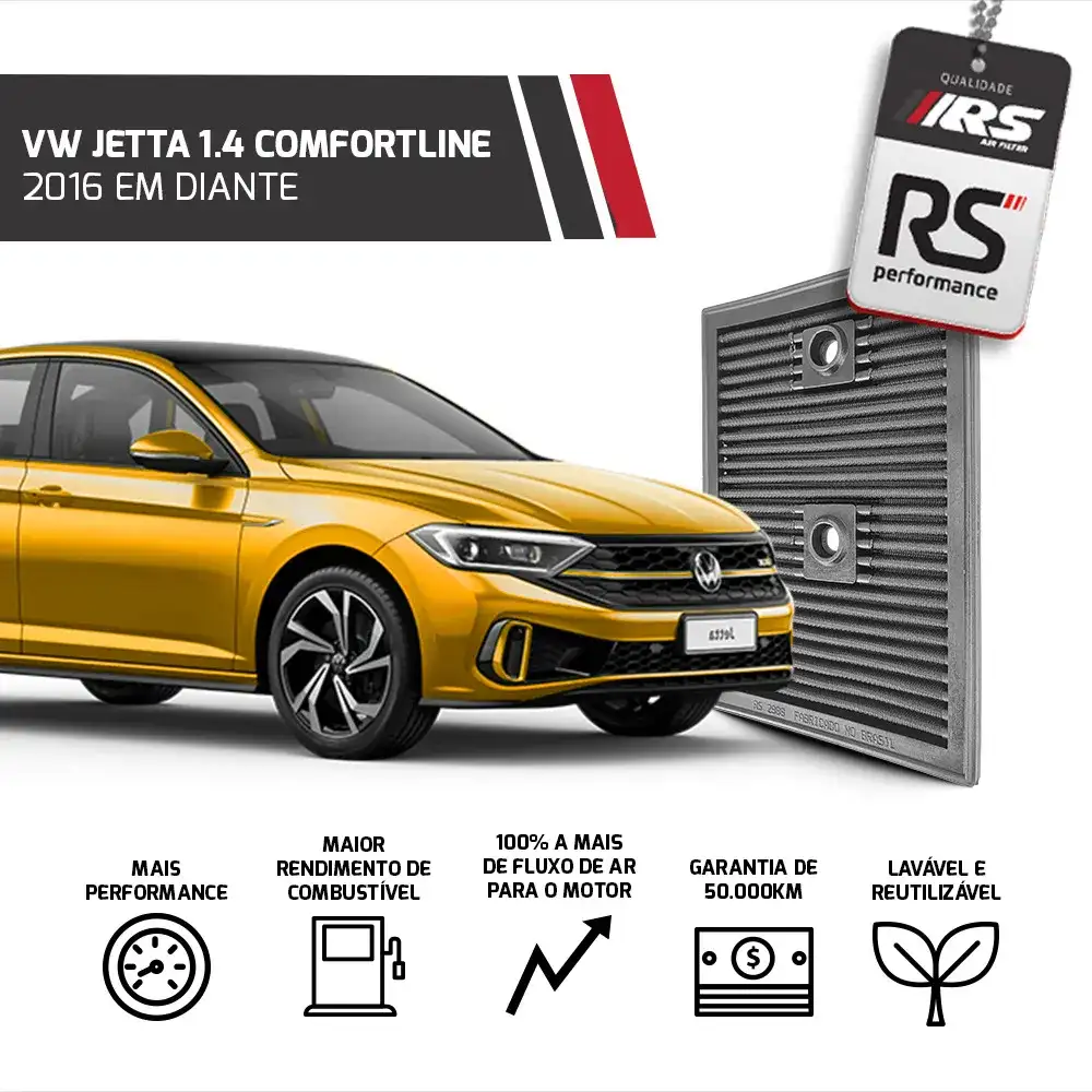 Filtro Esportivo Inbox Vw/audi 1.4 Tsi/tfsi 2014 Em Diante
