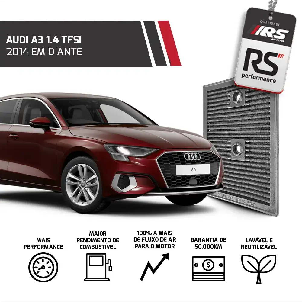 Filtro Esportivo Inbox Vw/audi 1.4 Tsi/tfsi 2014 Em Diante
