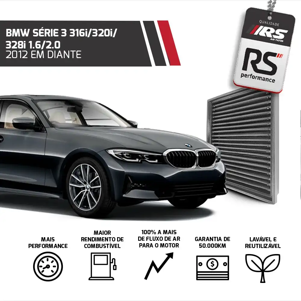 Filtro Esportivo Inbox Bmw Serie 1 F20 F21 2012 Em Diante