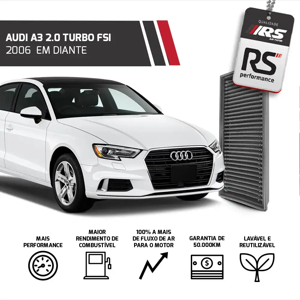 Filtro Esportivo Inbox Vw/audi 2.0 Tsi/tfsi 2006 Em Diante