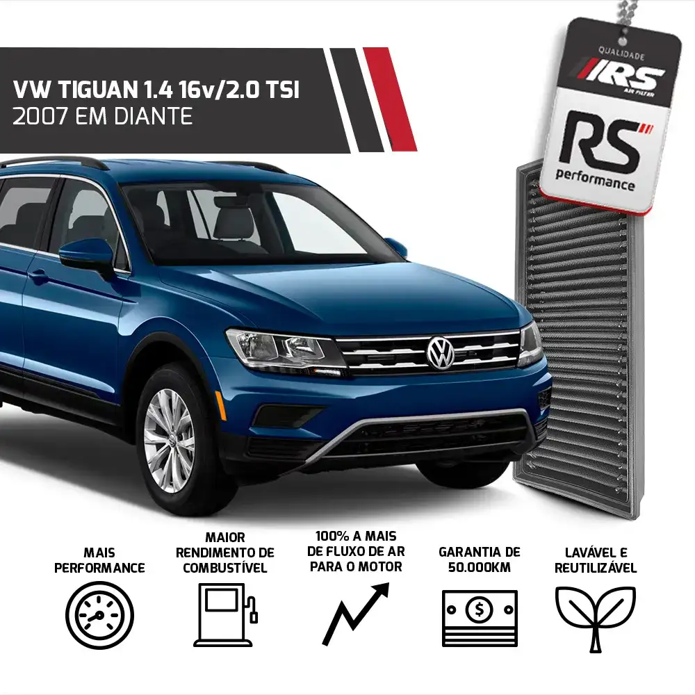Filtro Esportivo Inbox Vw/audi 2.0 Tsi/tfsi 2006 Em Diante