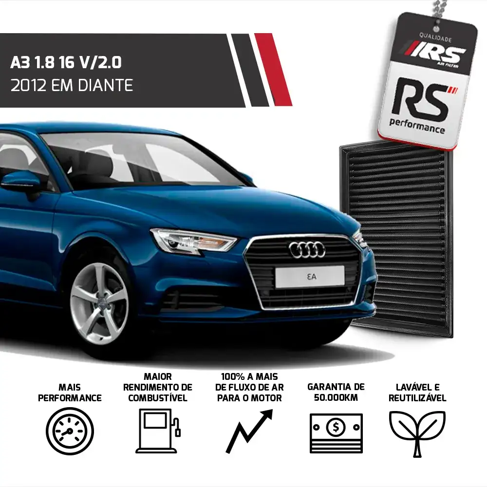 Filtro De Ar Esportivo Inbox Vw/audi 2.0 Tsi 2013 Em Diante