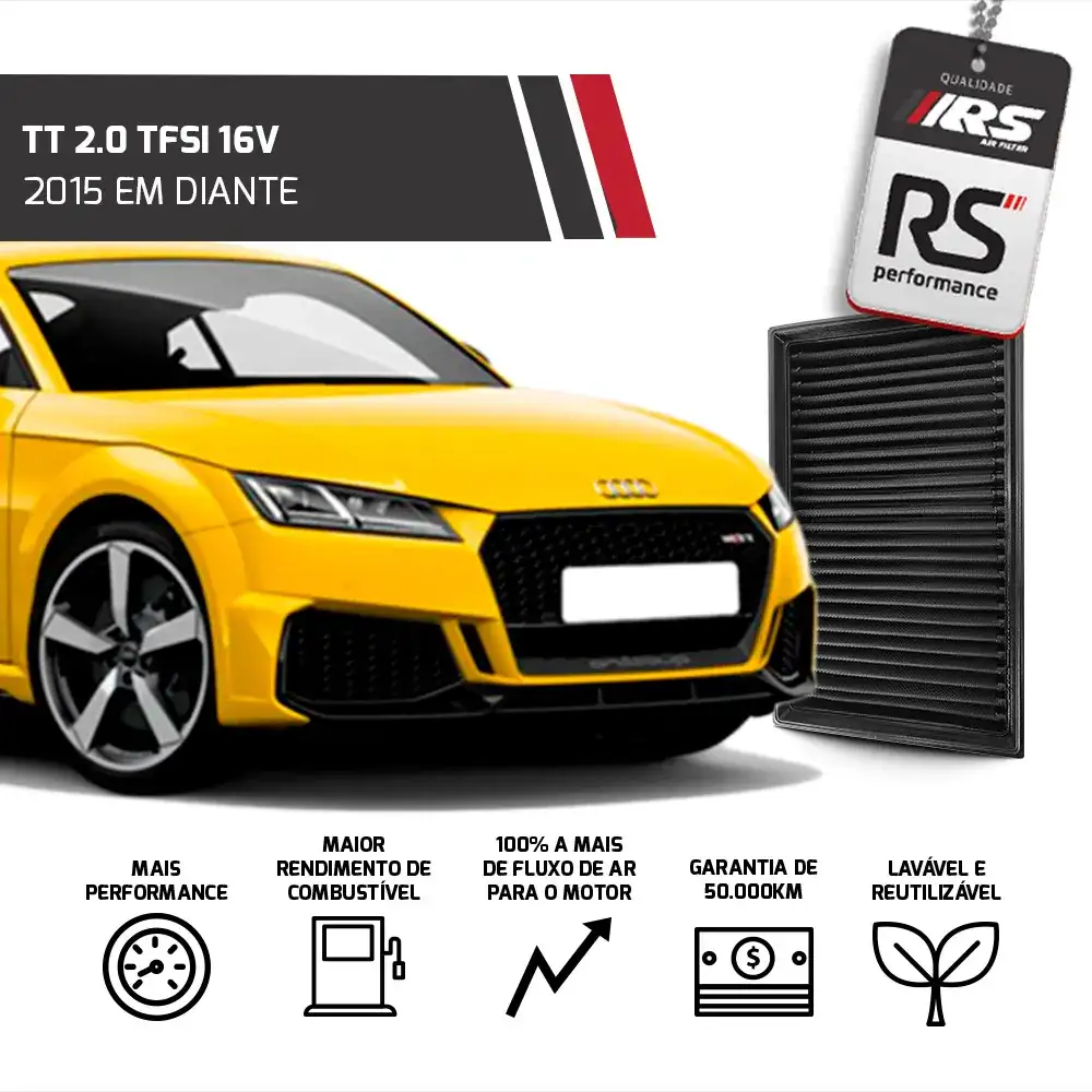 Filtro De Ar Esportivo Inbox Vw/audi 2.0 Tsi 2013 Em Diante