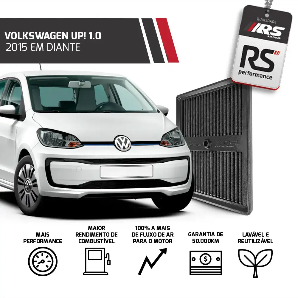 Filtro De Ar Esportivo Inbox Up - Polo - Golf Tsi 1.0