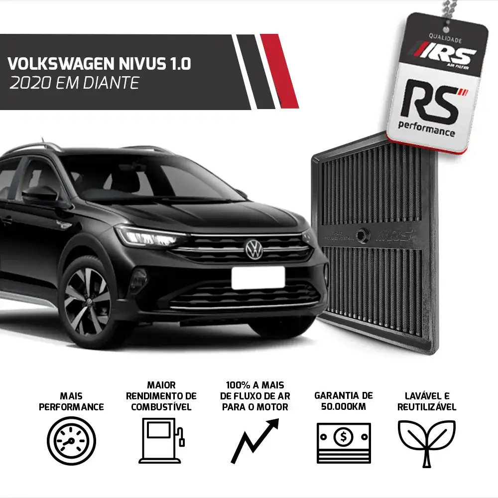 Filtro De Ar Esportivo Inbox Up - Polo - Golf Tsi 1.0