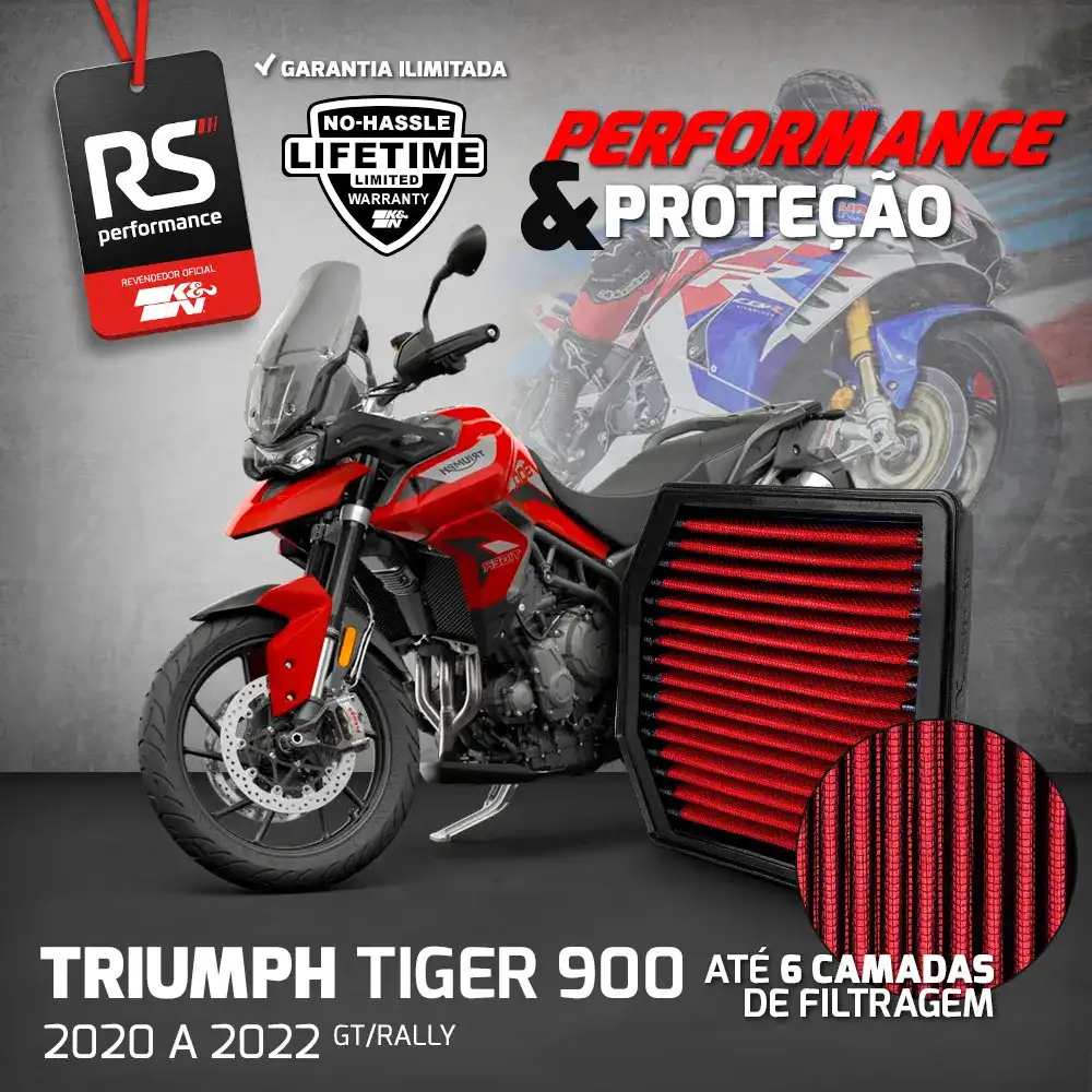 Filtro Esportivo Inbox Triumph Tiguer Gt Rally 2020 Até 2022