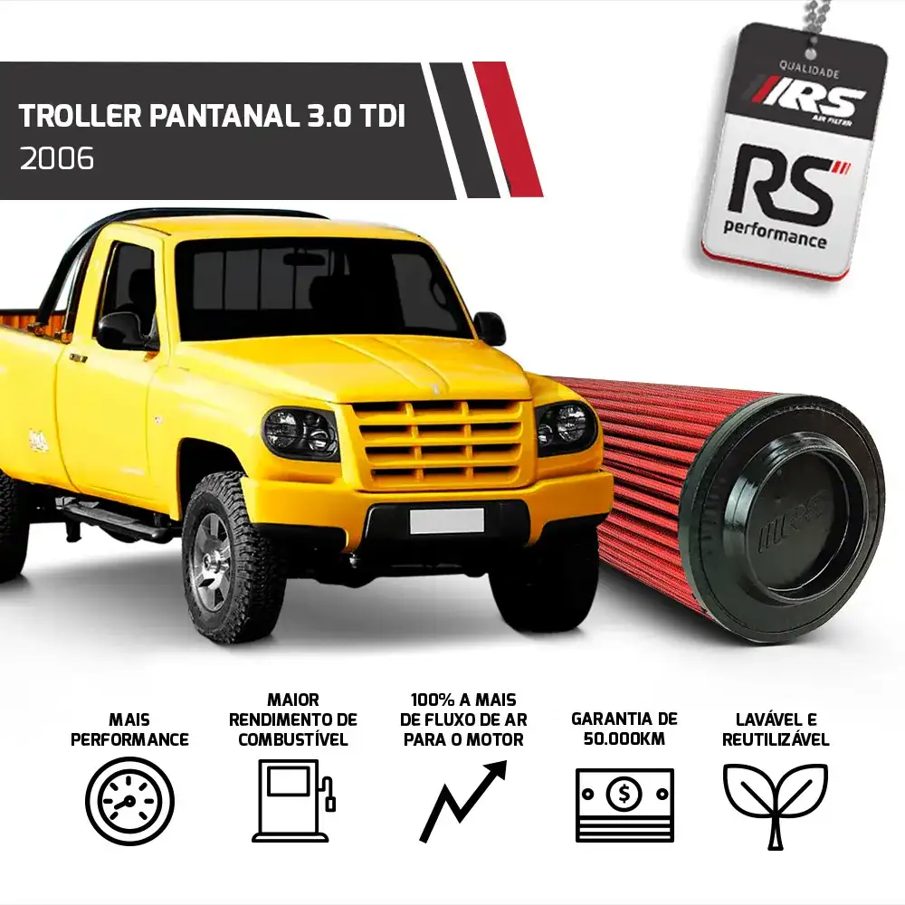 Filtro Esportivo Pajero 2011 Troller Pantanal/t4 2006-2014