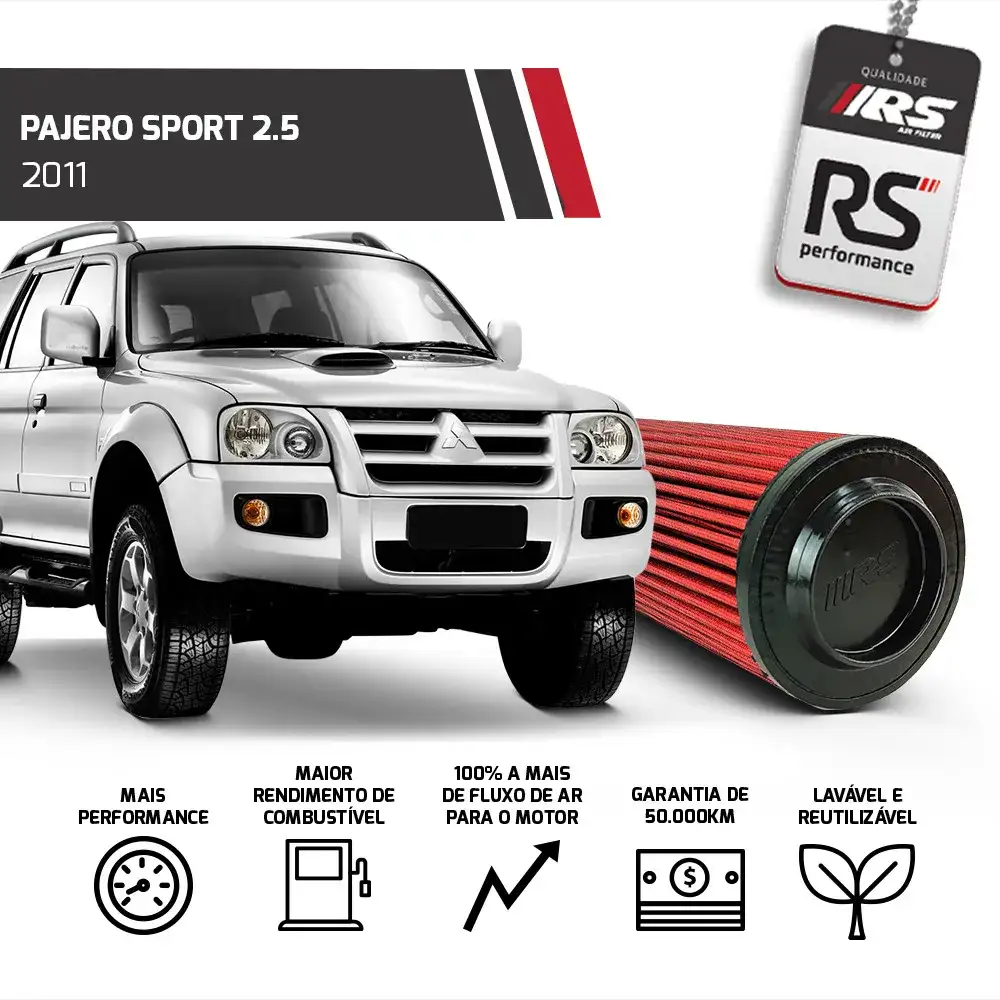 Filtro Esportivo Pajero 2011 Troller Pantanal/t4 2006-2014
