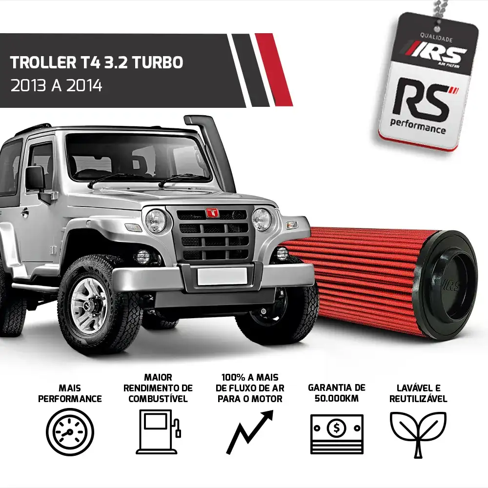 Filtro De Ar Esportivo Mitsubishi L200 Outdoor 2.5 Vgt