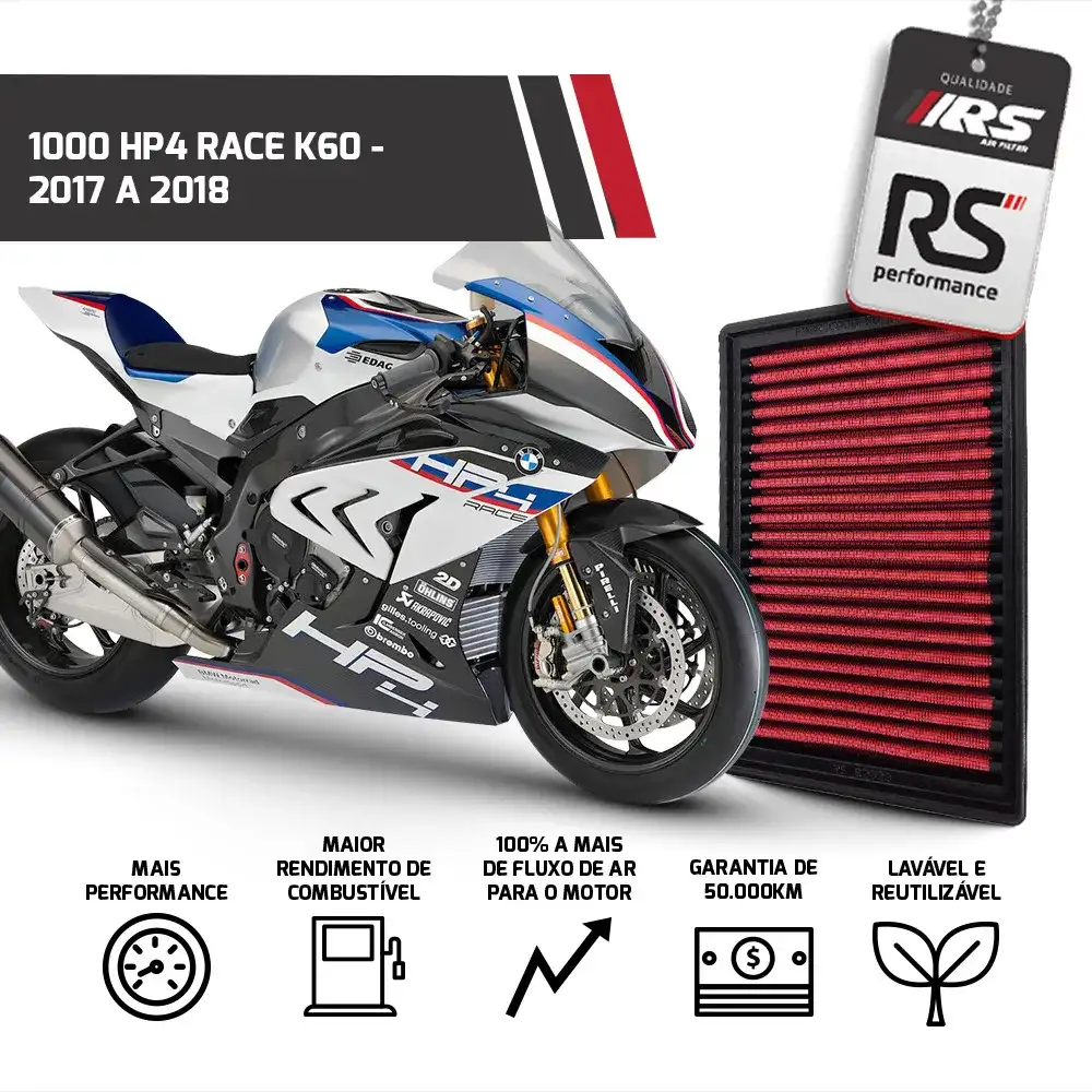 Filtro Esportivo Inbox Bmw S1000 1000 Cc 2010 A 2019