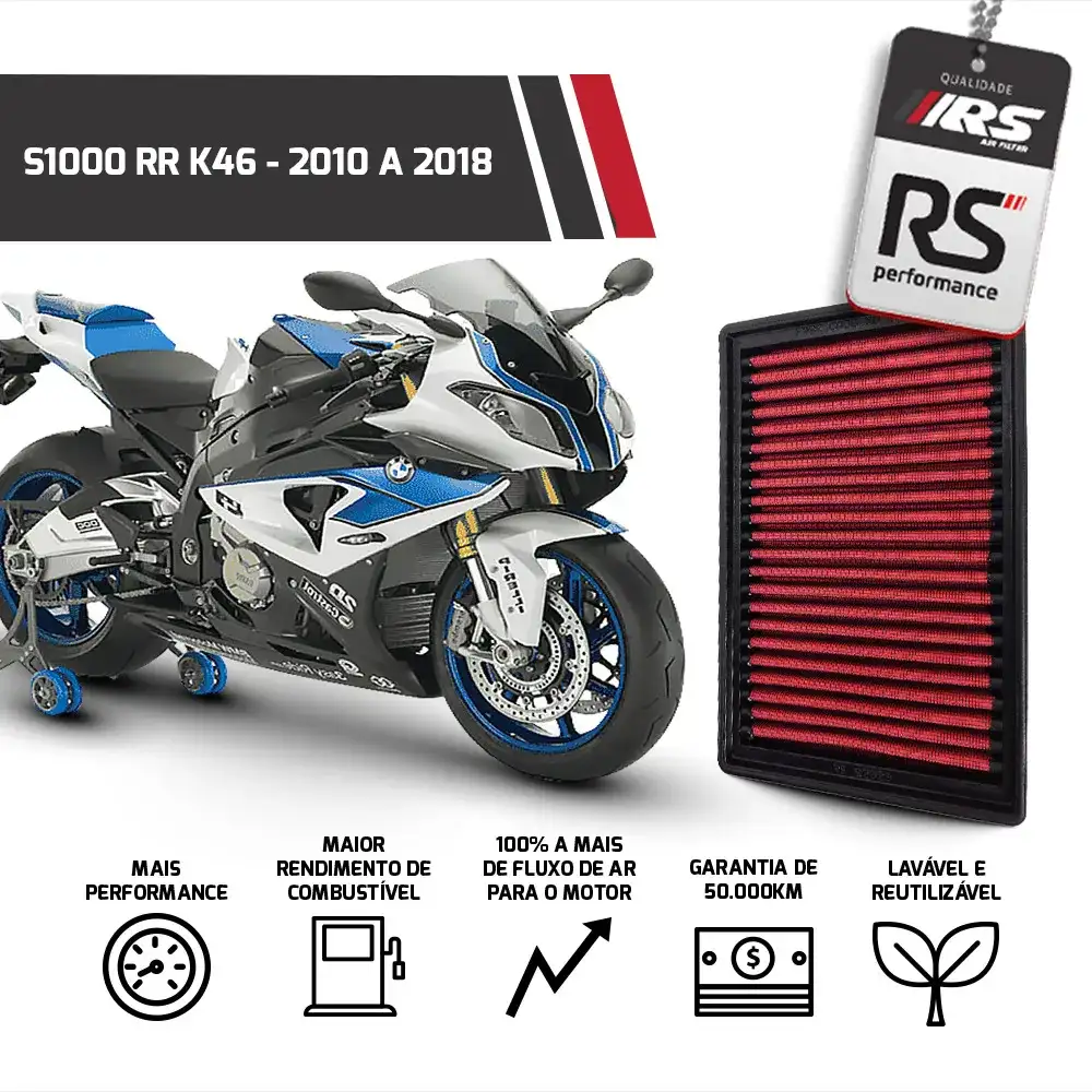 Filtro Esportivo Inbox Bmw S1000 1000 Cc 2010 A 2019