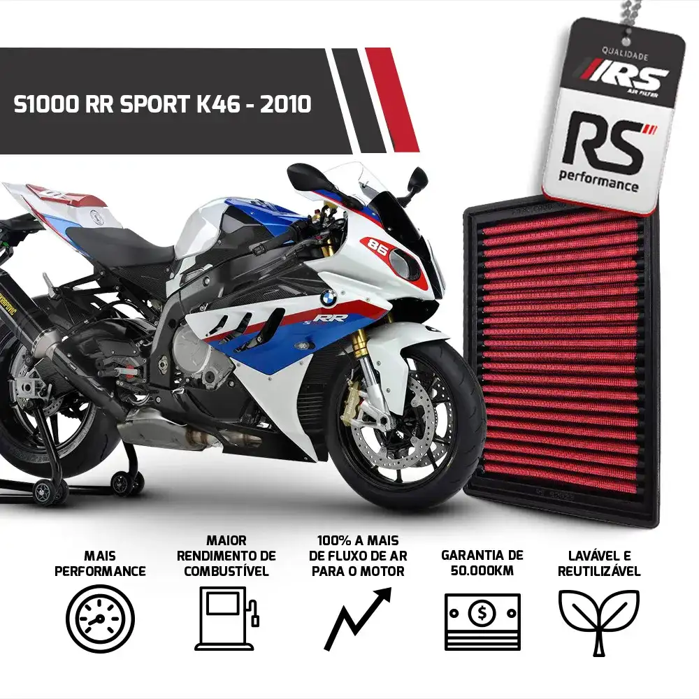 Filtro Esportivo Inbox Bmw S1000 1000 Cc 2010 A 2019