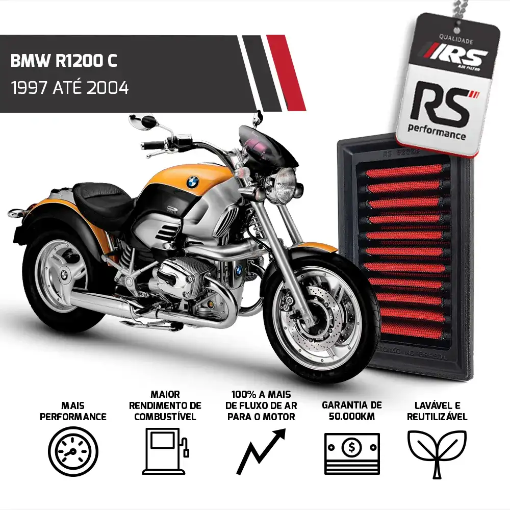 Filtro Esportivo Inbox Bmw R1200 1000 Cc 1997 Até 2014
