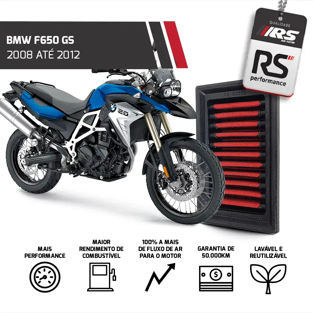 Filtro Esportivo Inbox Bmw R1200 1000 Cc 1997 Até 2014