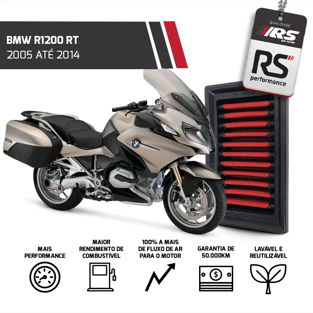 Filtro Esportivo Inbox Bmw R1200 1000 Cc 1997 Até 2014