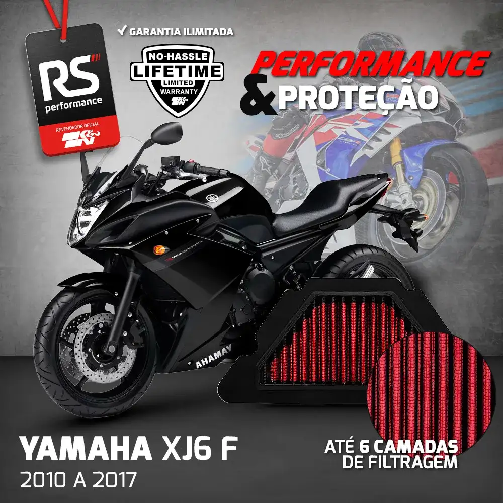 Filtro Esportivo Inbox Yamaha Diversion 2009 A 2019