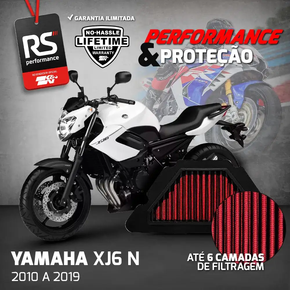 Filtro Esportivo Inbox Yamaha Diversion 2009 A 2019