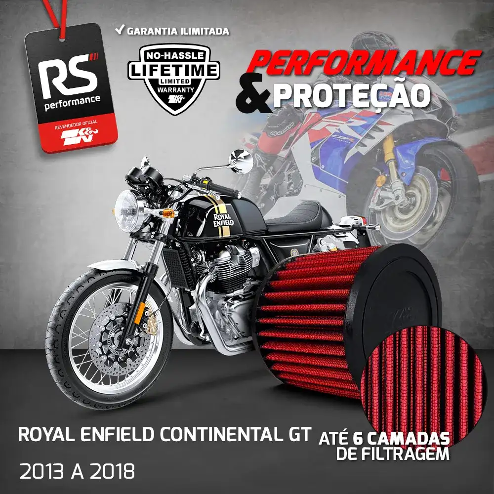 Filtro Esportivo Xt660z Ténéré Royal Enfield Continental Gt