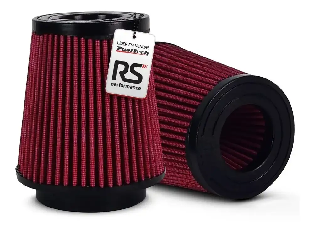 Kit Intake Filtro Esportivo Vw 1.4 Tsi Duplo Fluxo Vermelho