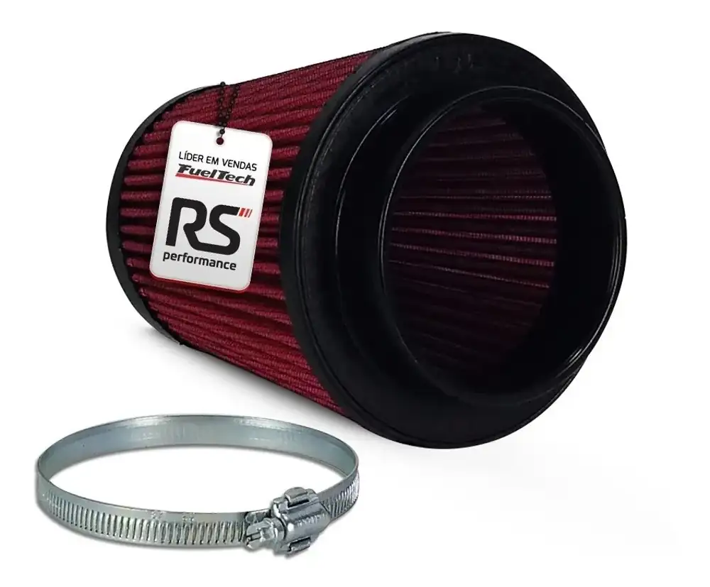 Kit Intake Filtro Esportivo Vw 1.4 Tsi Duplo Fluxo Vermelho