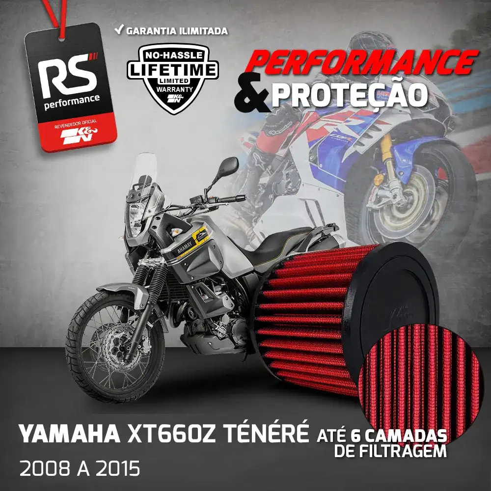 Filtro Esportivo Xt660z Ténéré Royal Enfield Continental Gt