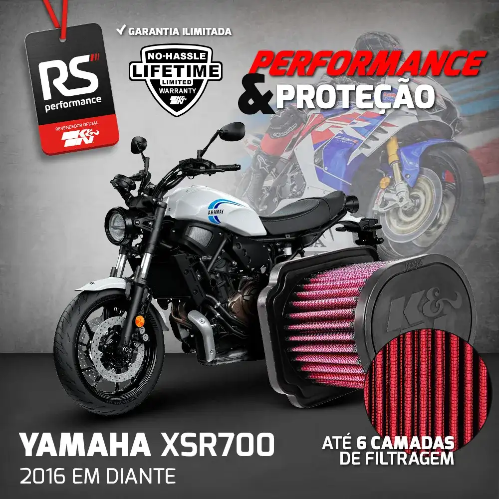 Filtro De Ar Esportivo K&n Yamaha Mt-07 / Fz-07 / Tracer 700