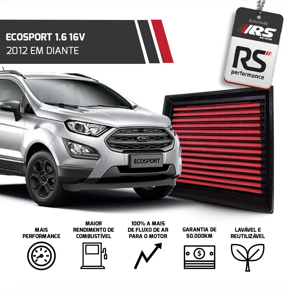 Filtro Esportivo Inbox Ecosport New Fiesta Ka 2012 Em Diante