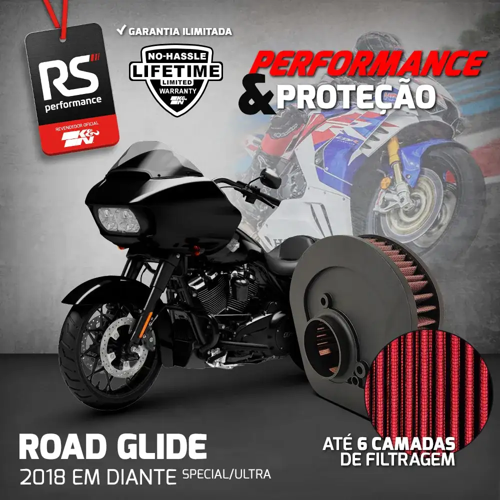 Filtro Esportivo Inbox Harley Fl Series 2018 Em Diante