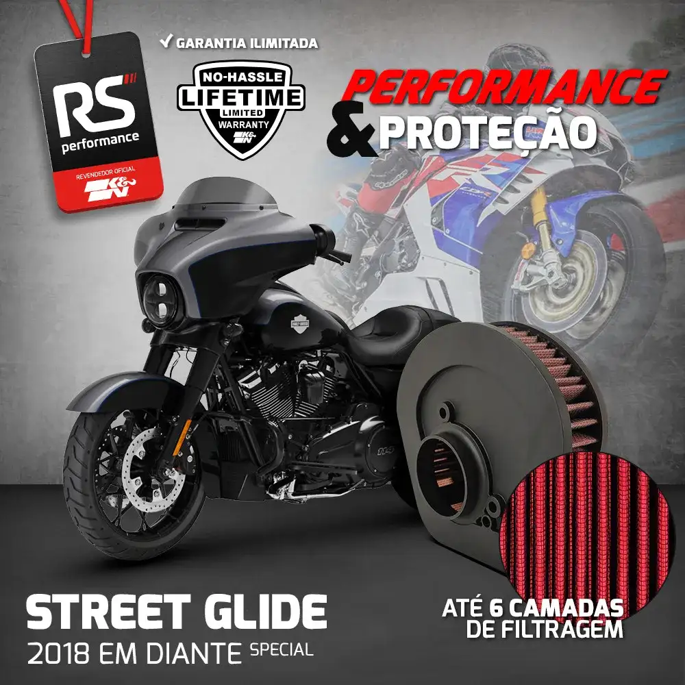 Filtro Esportivo Inbox Harley Fl Series 2018 Em Diante