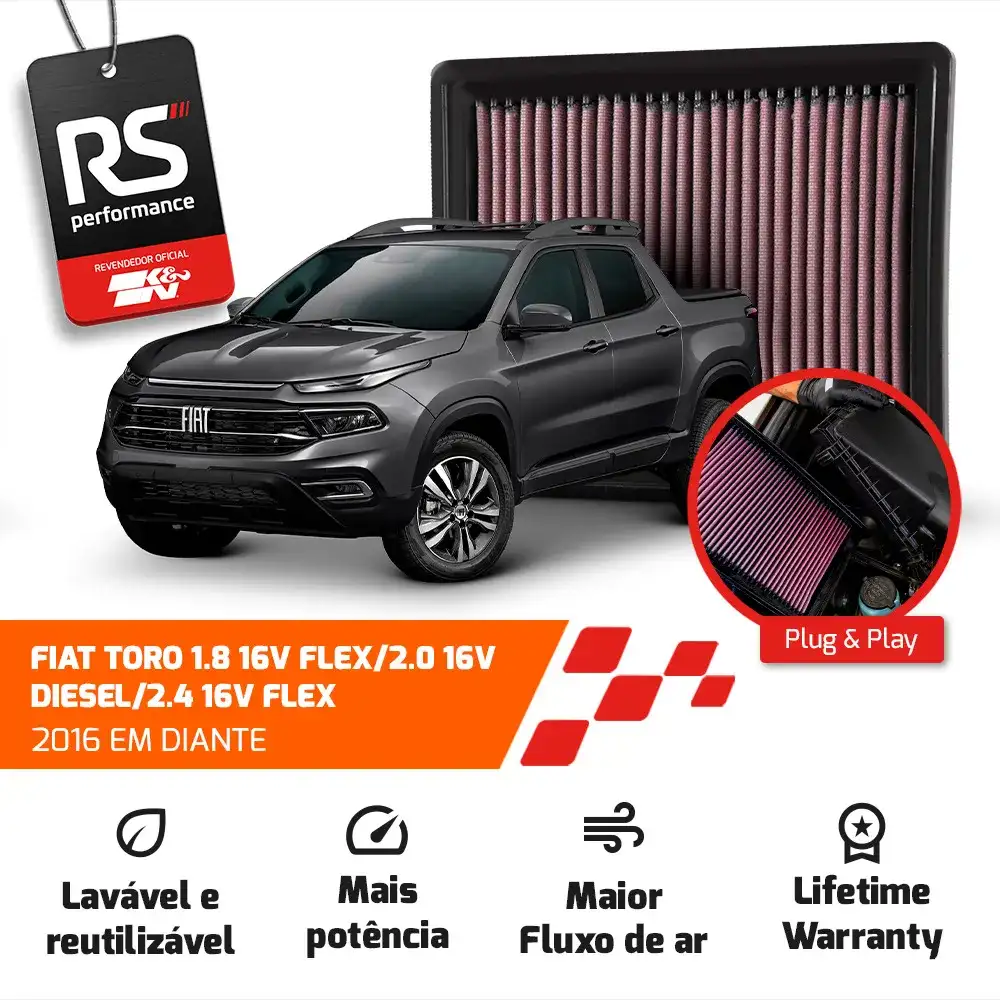 Filtro Esportivo Inbox Fiat Toro Renegade Compass 2.0 2015+