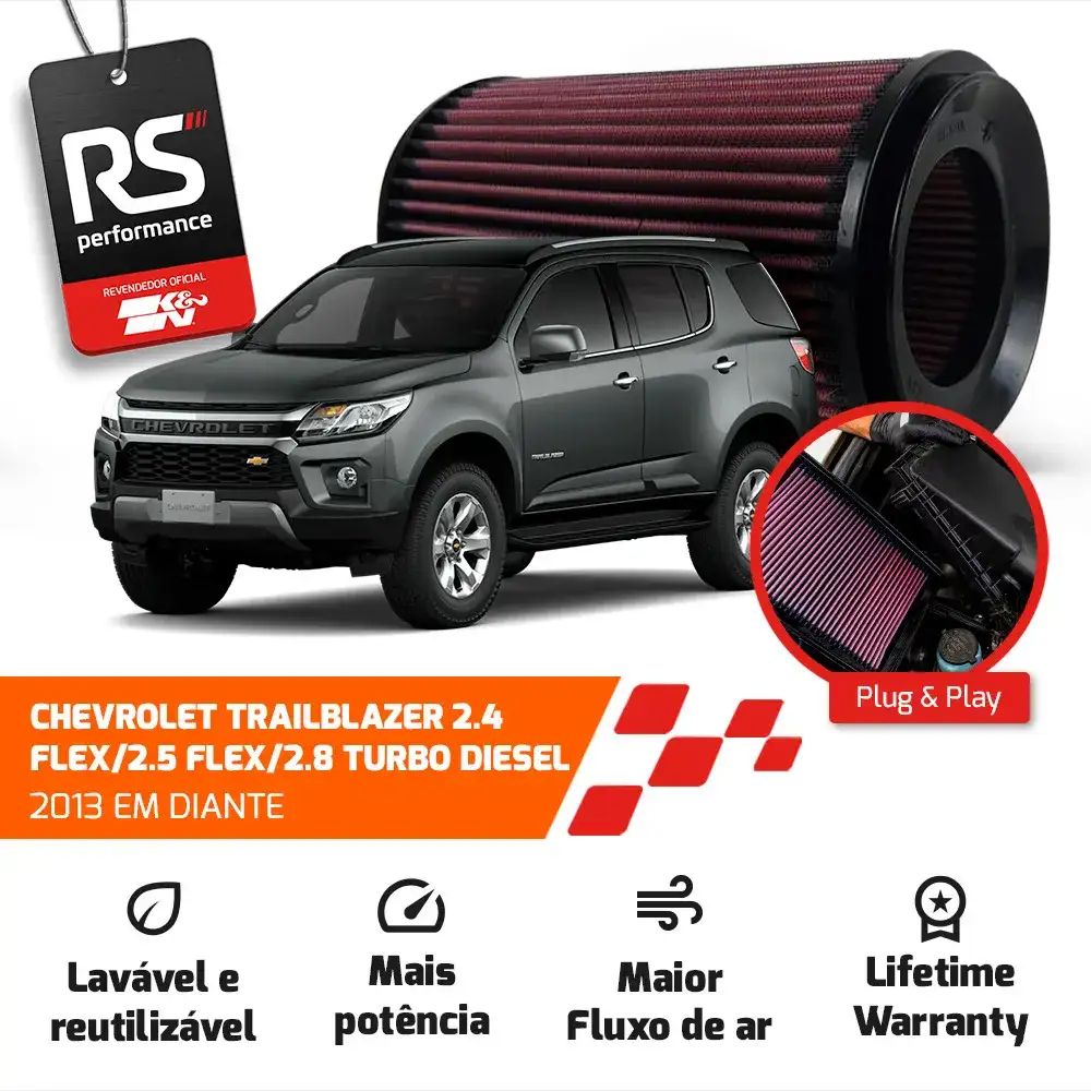 Filtro Esportivo Inbox Gm S10 Trailblazer 2.8 2012 Em Diante