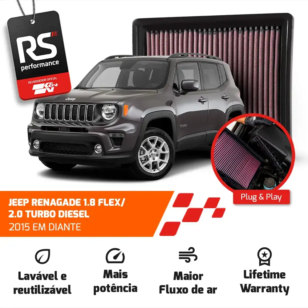 Filtro Esportivo Inbox Fiat Toro Renegade Compass 2.0 2015+