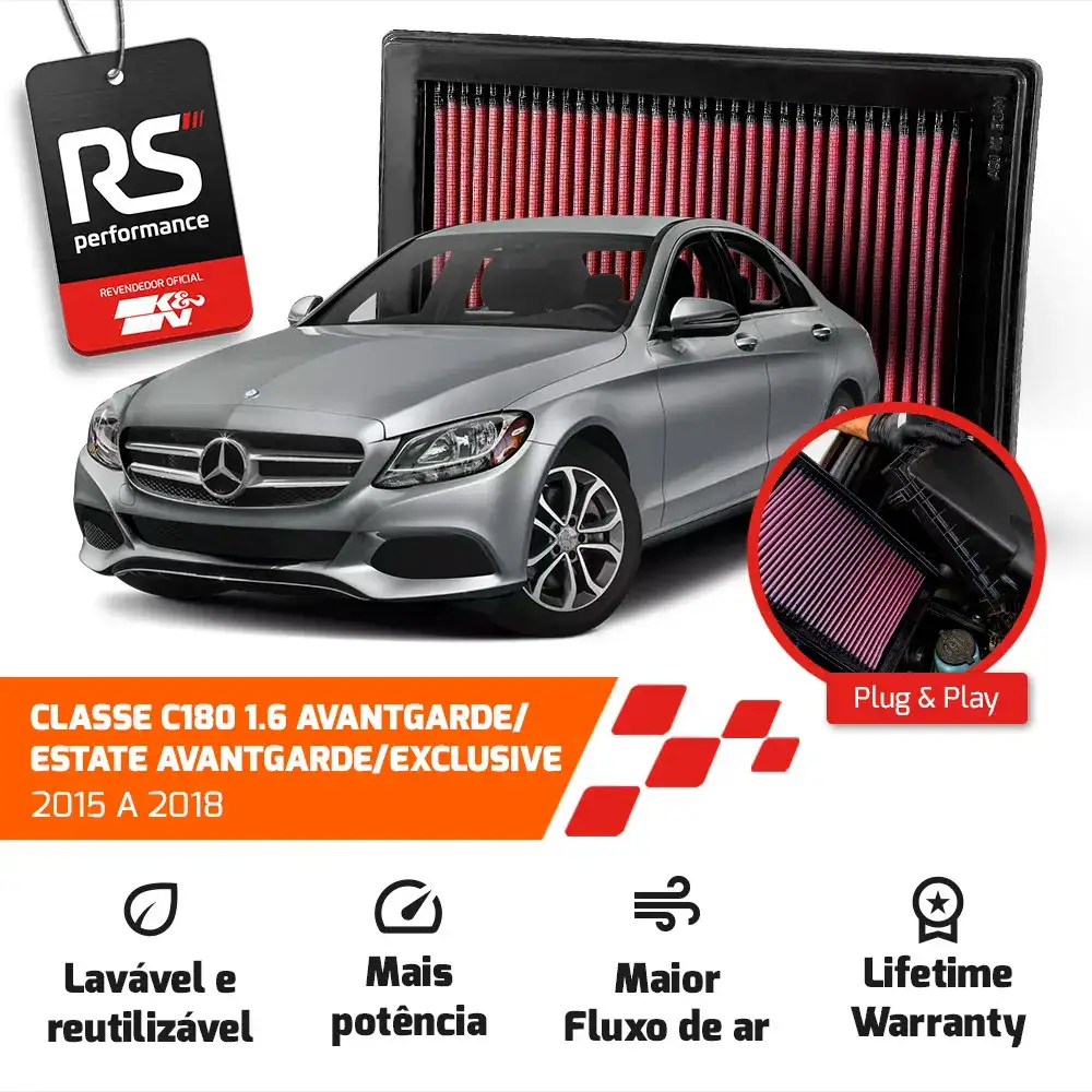 Filtro Esportivo Inbox Mercedes M274 W205 W212 2014 A 2019