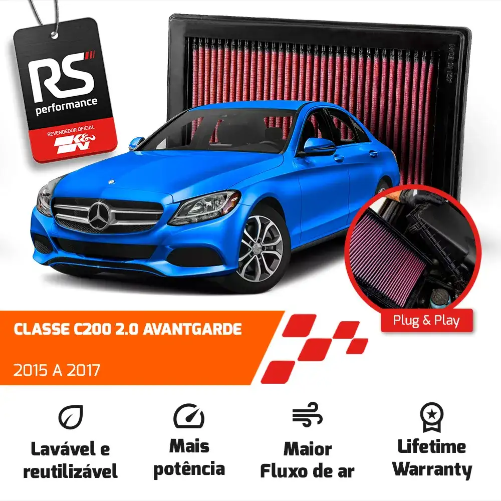 Filtro Esportivo Inbox Mercedes M274 W205 W212 2014 A 2019