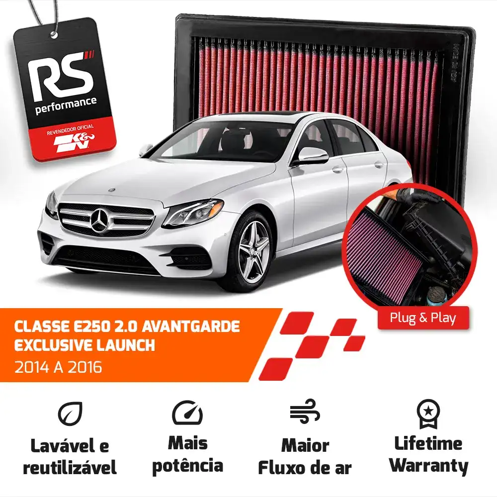 Filtro Esportivo Inbox Mercedes M274 W205 W212 2014 A 2019