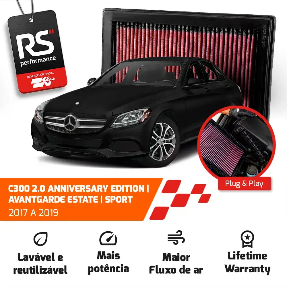 Filtro Esportivo Inbox Mercedes M274 W205 W212 2014 A 2019