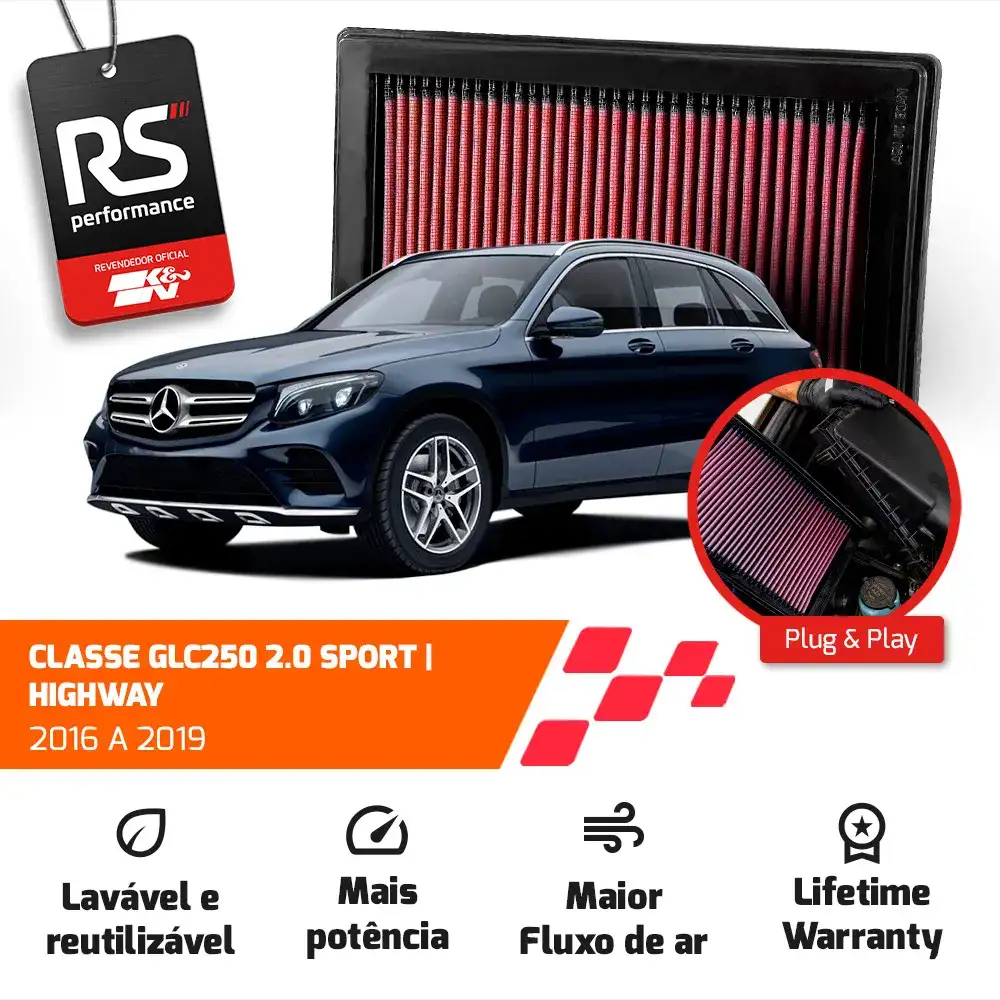 Filtro Esportivo Inbox Mercedes M274 W205 W212 2014 A 2019