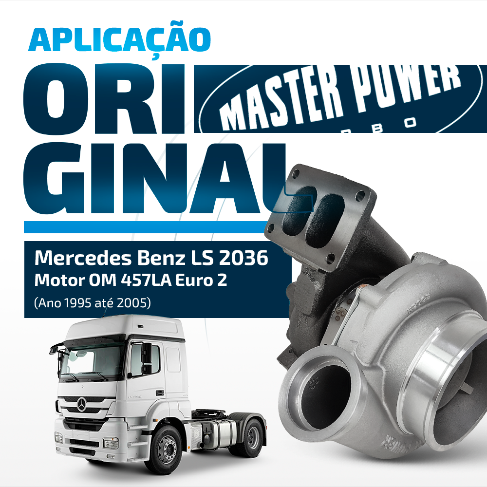 Turbina Mercedes Benz LS / Ônibus 0 400/500 MA/UA Class & Travego Motor OM457LA Euro 2