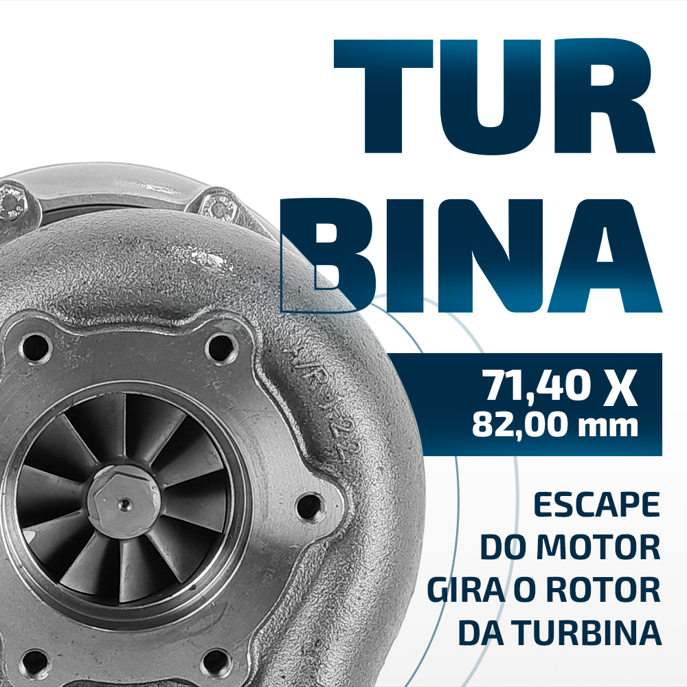 Turbina Diesel Caminhão/ônibus P/ Motor Om 447la 1995 Diante
