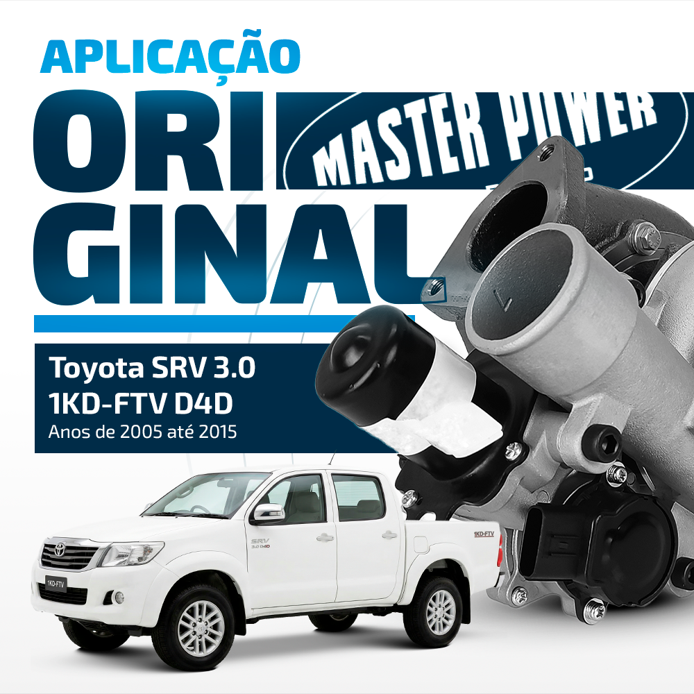 Turbina Toyota Hilux / Land Cruiser / SRV / SRW 3.0l D4D Motor 1kd-ftv